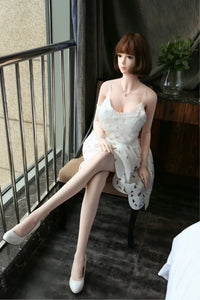Solid Metal Skeleton TPE/Silicone Love Companion Sex Toy Soft LifeLike Real Sex Doll LFE056