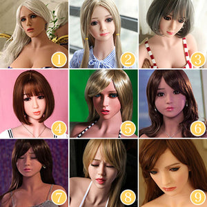 100% TPE Sex Doll HEAD Lifelike Full Size Love Doll Sexy Body Have a Head (DHC)