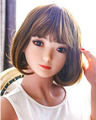 Lifelike TPE Sex Doll Have a Head Real Silicone Love Toy HEAD with FREE Wig (DHJ)