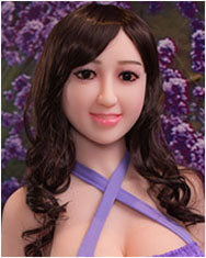 Lifelike TPE Sex Doll Have a Head Real Silicone Love Toy HEAD with FREE Wig (DHJ)