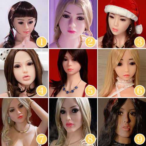 100% TPE Sex Doll Have a Head Real Love Toys HEAD with FREE Wig (DHK)